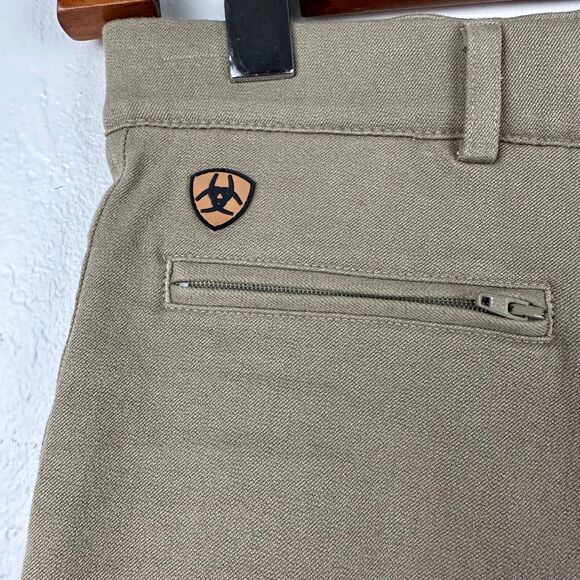 Ariat Sport Breeches Equestrian Riding Pants Beige Tan Size 24L - Picture 4 of 11